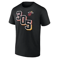 Men's  Black Miami Heat Half Court Offense T-Shirt