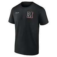 Men's  Black Miami Heat Split Zone T-Shirt