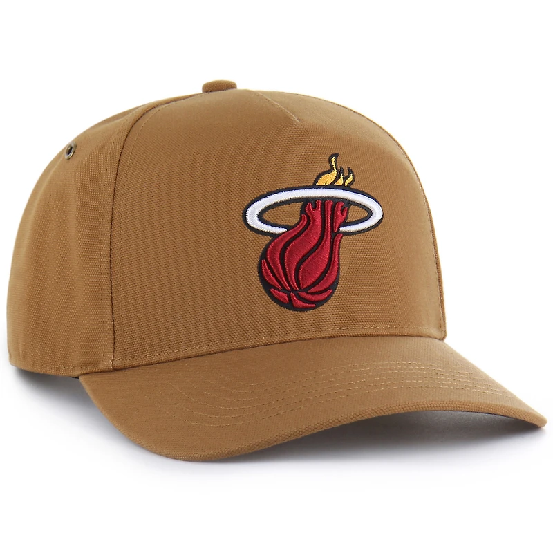 Casquette ajustable Carhartt x '47 Miami Heat marron pour homme