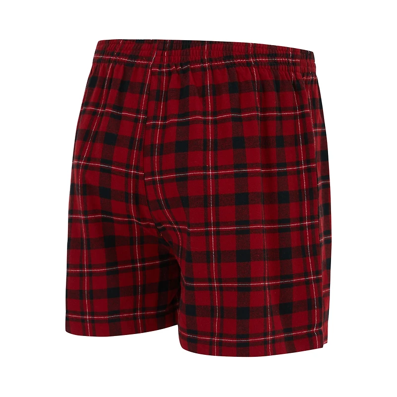 Men's Concepts Sport Red/Black Miami Heat Hawthorn Flannel Boxer