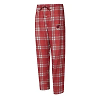 Ensemble t-shirt à manches longues et pantalon carreaux Miami Heat Regulate Sport Wine/Heather Grey pour homme