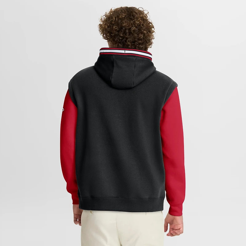 Men's Fanatics Black/Red Miami Heat Half Court Shot Clock Fastbreak Hoodie