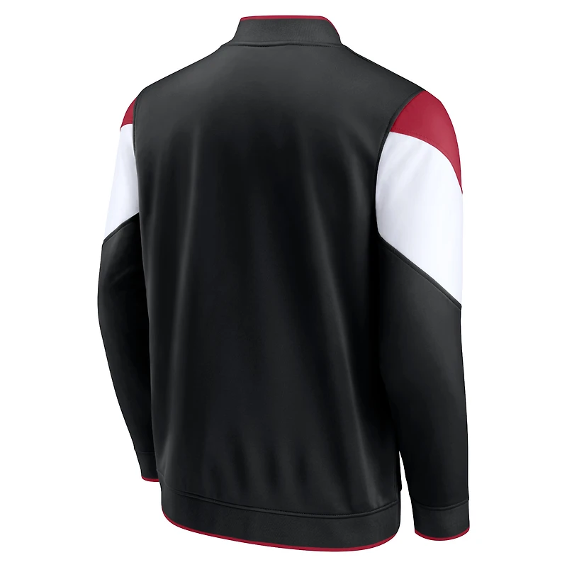 Men's Fanatics Black Miami Heat League Best Performance Full-Zip Jacket