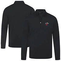 Haut noir à fermeture éclair quart de tour Heron des Miami Heat pour homme Levelwear