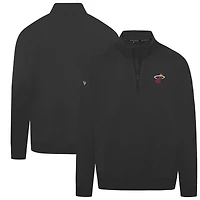 Men's Levelwear Black Miami Heat Murray Quarter-Zip Pullover