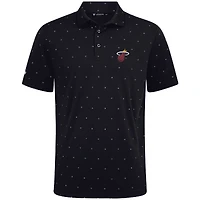 Men's Levelwear Black Miami Heat Vision Polo