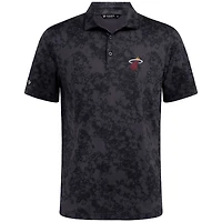 Polo noir Whisper pour homme Levelwear des Miami Heat