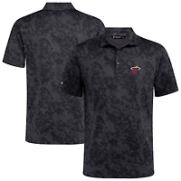 Polo noir Whisper pour homme Levelwear des Miami Heat