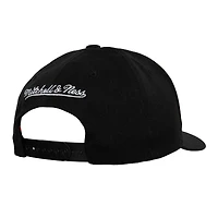 Mitchell & Ness pour homme Noir Miami Heat MVP Team Script 2.0 Stretch-Snapback Hat