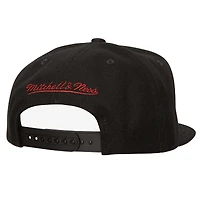 Casquette Snapback noire Miami Heat Shattered Mitchell & Ness pour hommes