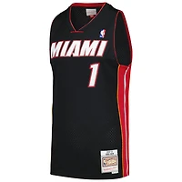 Men's Mitchell & Ness Chris Bosh Black Miami Heat  2012/13 Hardwood Classics Swingman Jersey
