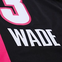Men's Mitchell & Ness Dwyane Wade Black Miami Heat 2005-06 Hardwood Classics Authentic Jersey