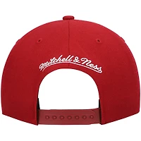 Casquette Snapback rouge Miami Heat Ground 2.0 Mitchell & Ness pour hommes