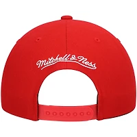 Men's Mitchell & Ness Red Miami Heat Hardwood Classics Team Ground 2.0 Snapback Hat