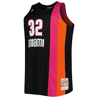 Maillot Homme Mitchell & Ness Shaquille O'Neal Noir Miami Heat Big Tall Hardwood Classics 2005/06 Swingman