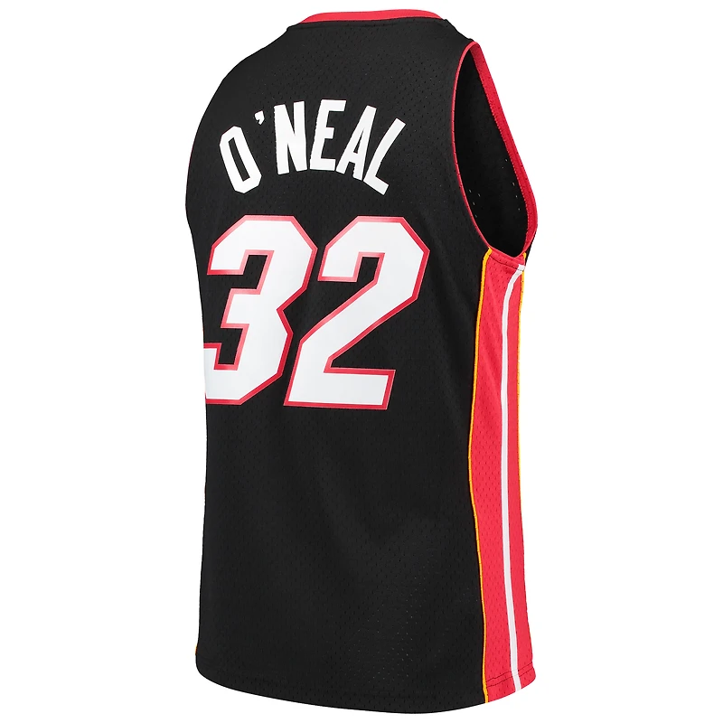 Maillot Swingman Mitchell & Ness Shaquille O'Neal noir Miami Heat Hardwood Classics pour homme