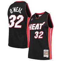Maillot Swingman Mitchell & Ness Shaquille O'Neal noir Miami Heat Hardwood Classics pour hommes