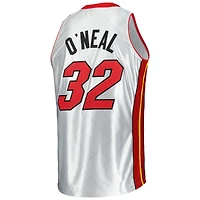 Men's Mitchell & Ness Shaquille O'Neal Platinum Miami Heat 2005/06 Hardwood Classics 75th Anniversary Swingman Jersey