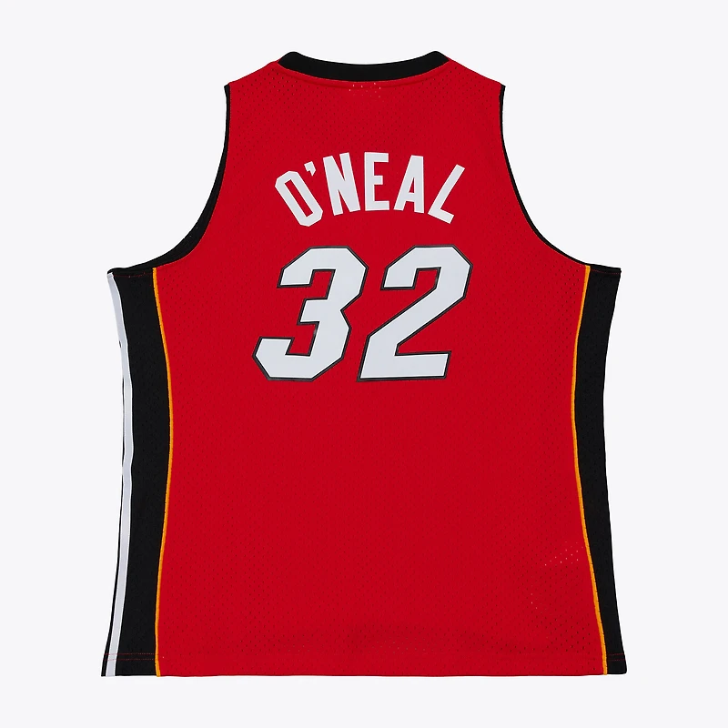 Men's Mitchell & Ness Shaquille O'Neal White Miami Heat 2007/08 Hardwood Classics Swingman Jersey