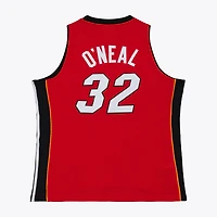 Men's Mitchell & Ness Shaquille O'Neal White Miami Heat 2007/08 Hardwood Classics Swingman Jersey