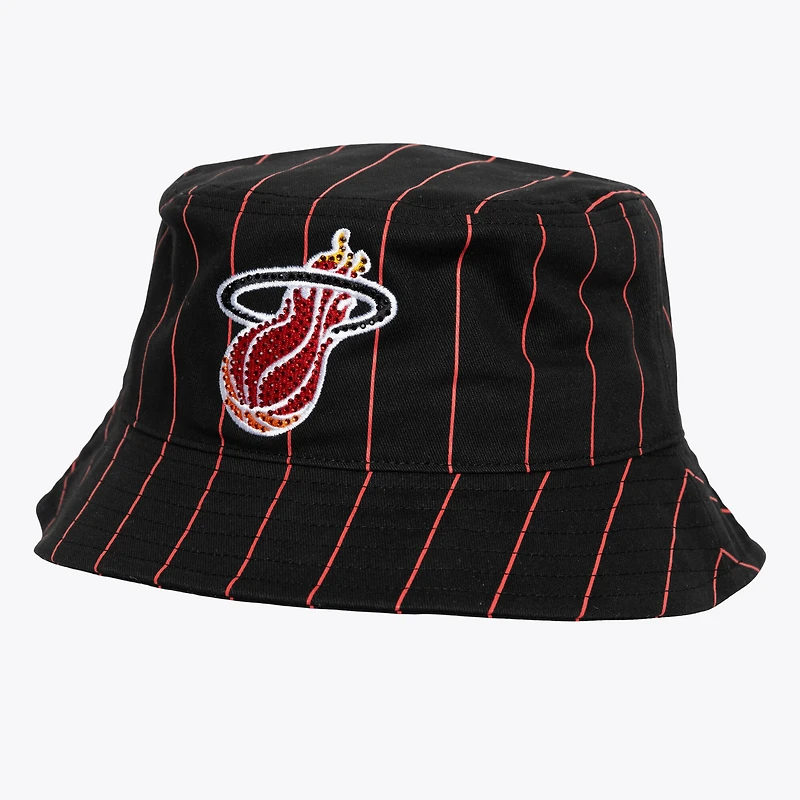 Men's Mitchell & Ness x DANNIJO  Black Miami Heat Bucket Hat