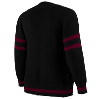 Men's NBA x Keiser Clark Black/Red Miami Heat No Caller ID Button-Up Cardigan