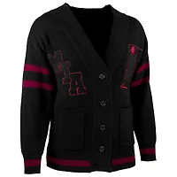 Men's NBA x Keiser Clark Black/Red Miami Heat No Caller ID Button-Up Cardigan