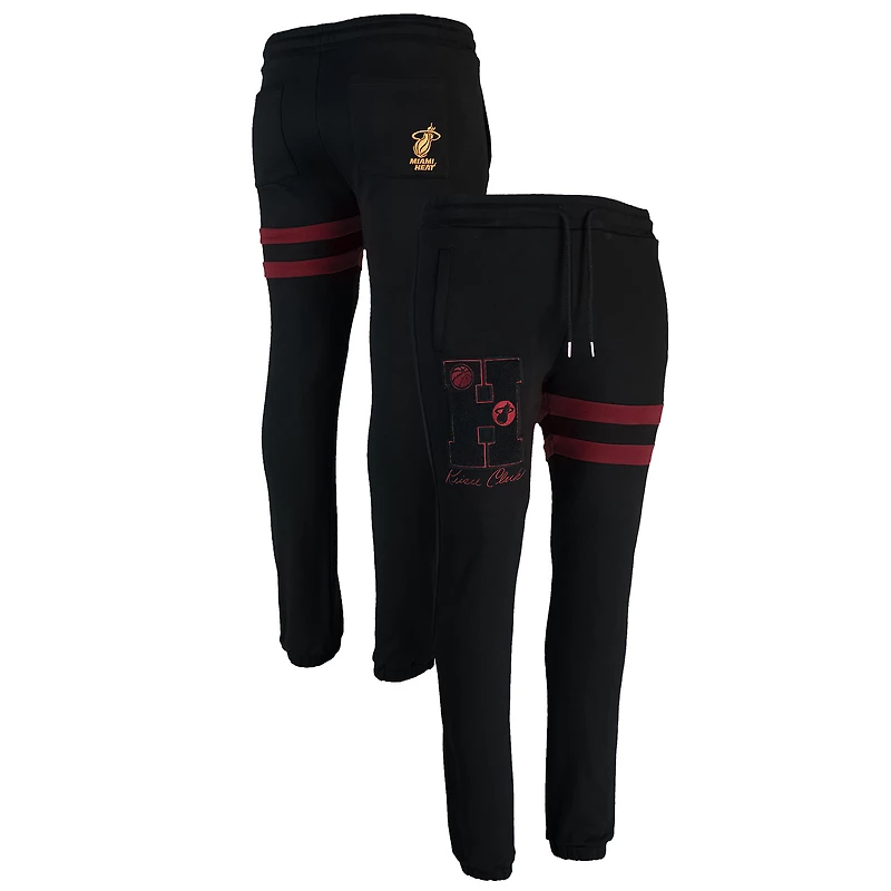 Men's NBA x Keiser Clark Black/Red Miami Heat No Caller ID Sweatpants