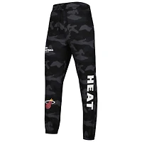 Pantalon de jogging New Era pour homme, noir/camouflage Miami Heat