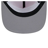 Men's New Era Black/Red Miami Heat Throwback Dye Golfer Snapback Hat