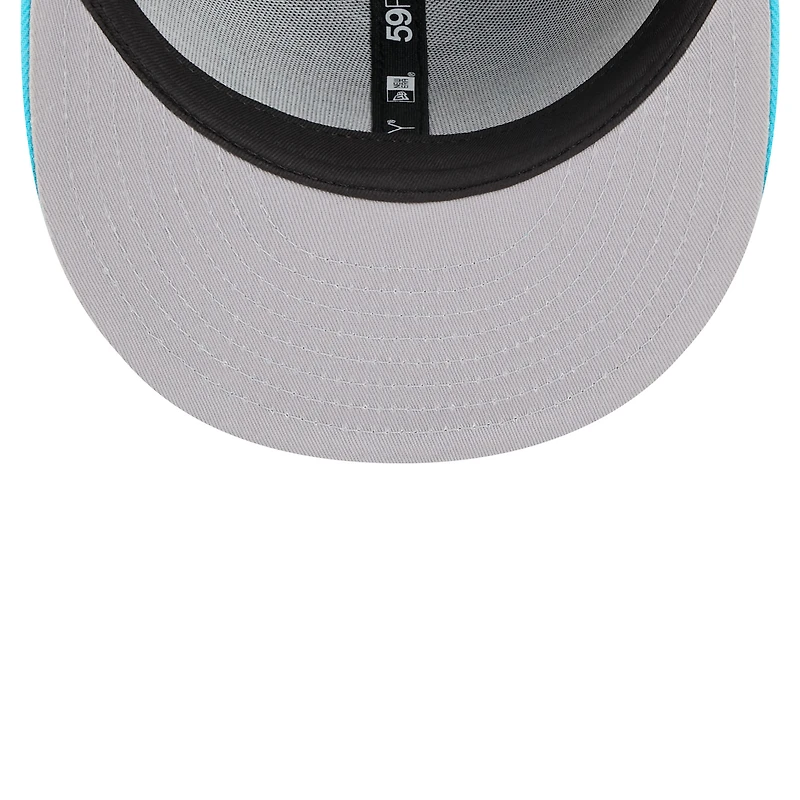 Men's New Era Black/Turquoise Miami Heat 2025/26 City Edition 59FIFTY Fitted Hat