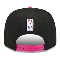 Casquette ajustable New Era Miami Heat City Edition 2025/26 9SEVENTY noire et turquoise pour homme