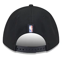 Casquette ajustable New Era noire Miami Heat 2025 NBA Draft M-Crown A-Frame 9FORTY pour homme