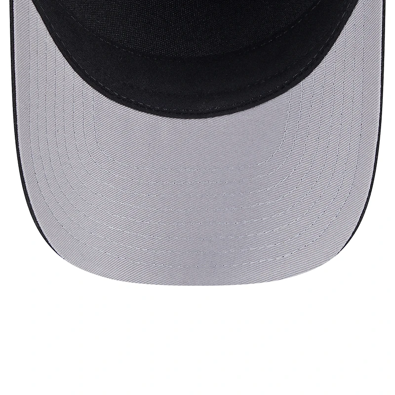 Casquette ajustable New Era noire Miami Heat 2025 NBA Draft M-Crown A-Frame 9FORTY pour homme