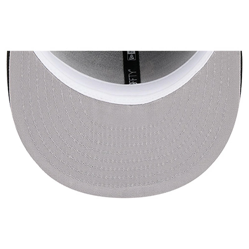 Men's New Era Black Miami Heat Core Logo 59FIFTY Fitted Hat