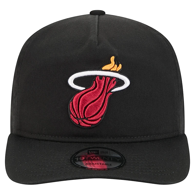 Casquette ajustable noire en coton Miami Heat 19TWENTY pour homme de New Era