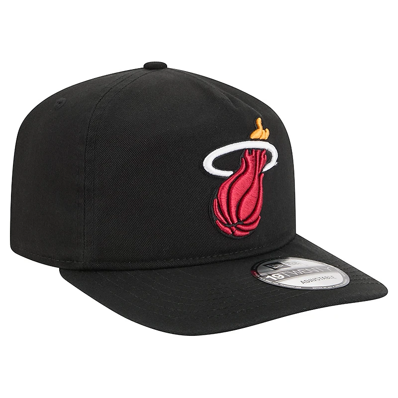 Casquette ajustable noire en coton Miami Heat 19TWENTY pour homme de New Era