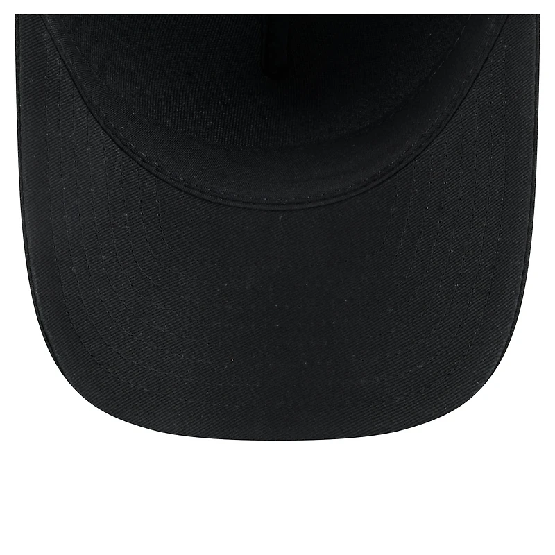 Casquette ajustable A-Frame 9FORTY noire pour homme avec drapeau du jour de match des Miami Heat de New Era