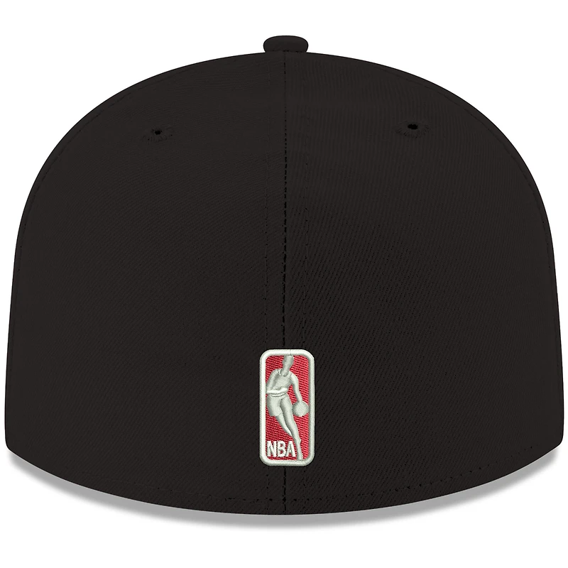 Casquette ajustée 59FIFTY pour homme, couleur noire de l'équipe Miami Heat, New Era