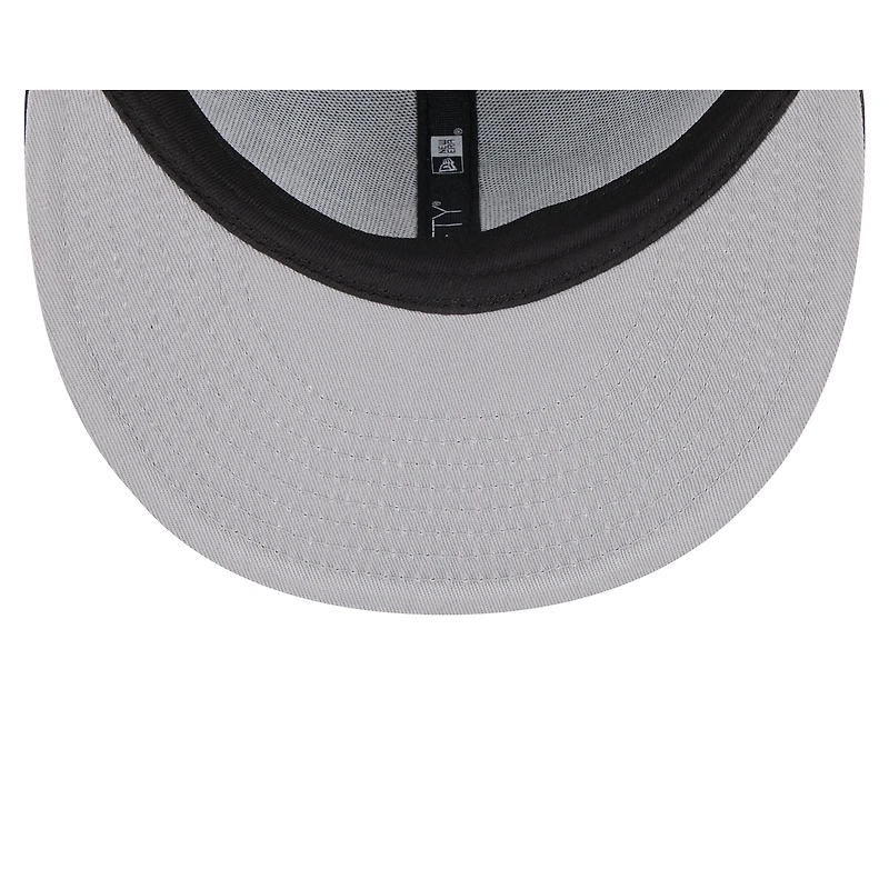 Men's New Era Black Miami Heat  Rally Drive Checkerboard 59FIFTY Crown Fitted Hat