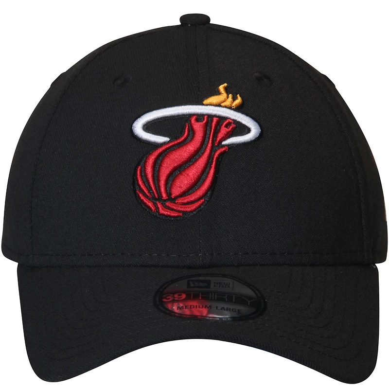 Casquette Flex 39THIRTY Miami Heat Team Classic New Era pour homme noire