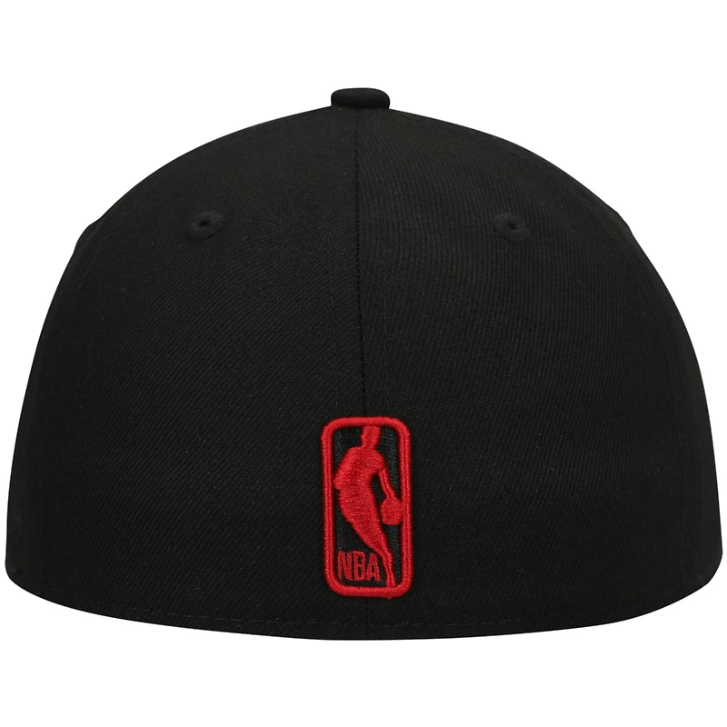 Men's New Era Black Miami Heat Team Low Profile 59FIFTY Fitted Hat