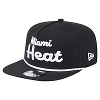 Casquette snapback noire Miami Heat pour homme New Era