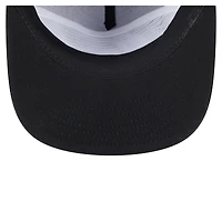 Men's New Era Black Miami Heat Team Text Golfer Snapback Hat