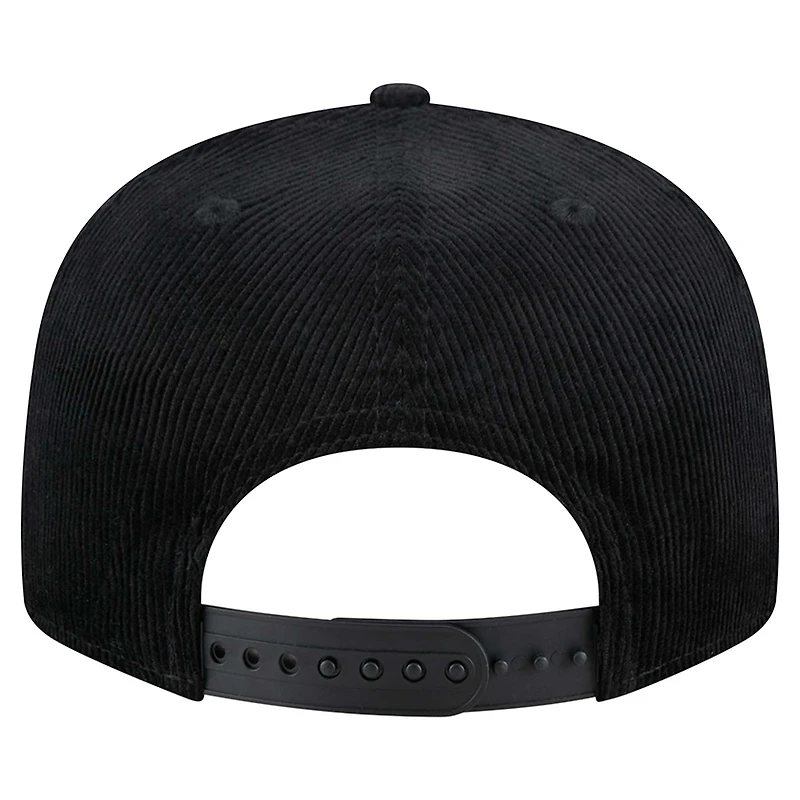 Casquette snapback 9FIFTY en velours côtelé noir Miami Heat de New Era pour homme