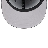 Men's New Era Black Miami Heat Throwback Pennant 59FIFTY Fitted Hat