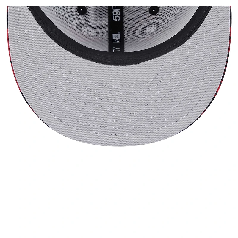 Men's New Era Black Miami Heat Tip-Off 59FIFTY Fitted Hat