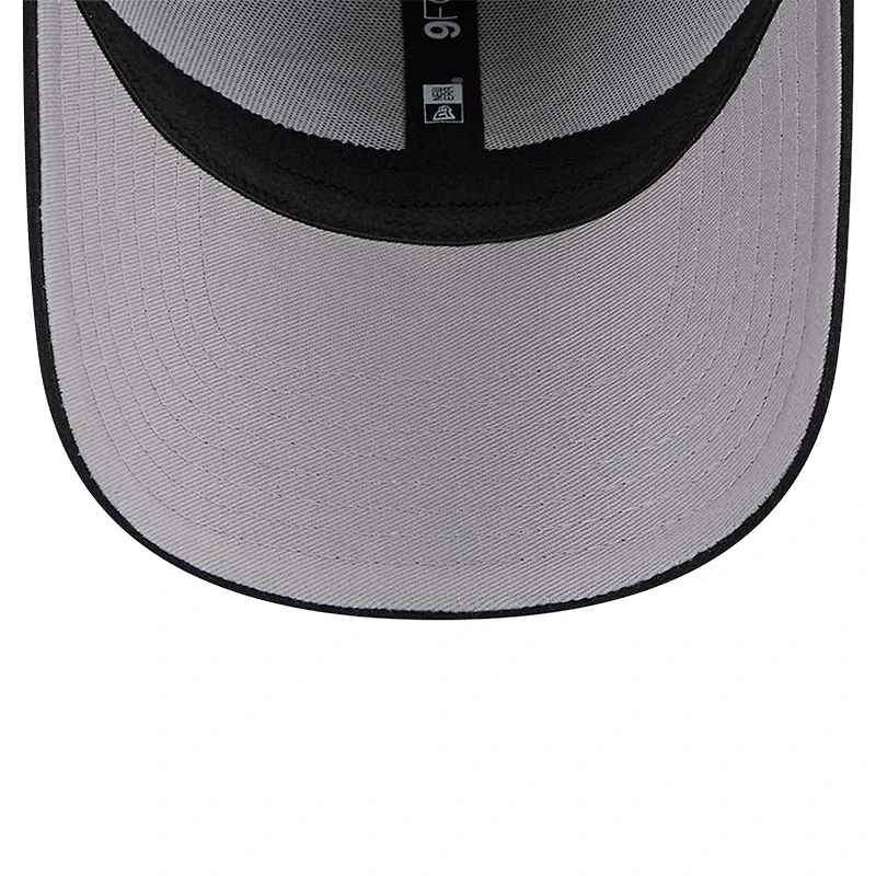 Men's New Era Heather Gray/Black Miami Heat Active Digi-Tech Two-Tone 9FORTY Adjustable Hat