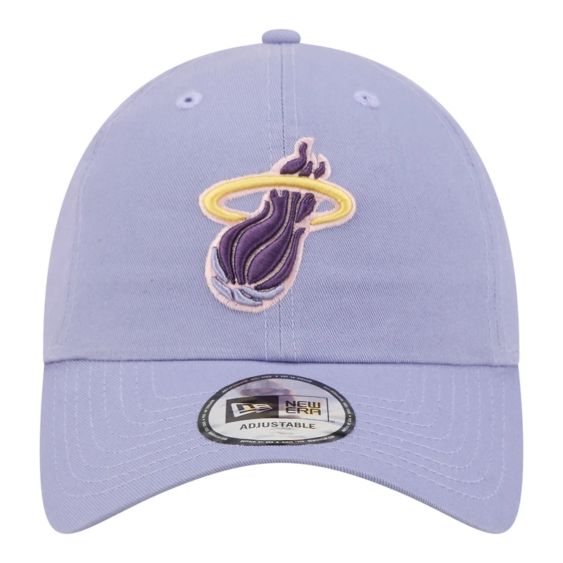 Men's New Era Lavender Miami Heat Lavender Pack Casual Classic Adjustable Hat