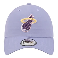Men's New Era Lavender Miami Heat Lavender Pack Casual Classic Adjustable Hat